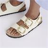 Birkenstock Milano Big Buckle High Shine - High Shine Ecru
